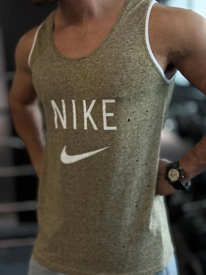 رکابی ورزشی حلقه‌ای Nike Logo پارچه نخ پنبه