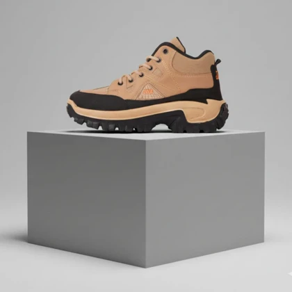 کفش ساق‌دار مردانه کرم مدل JAX