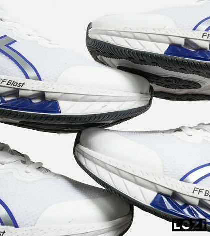 کفش کتانی مردانه سفید آبی ASICS GORETEX