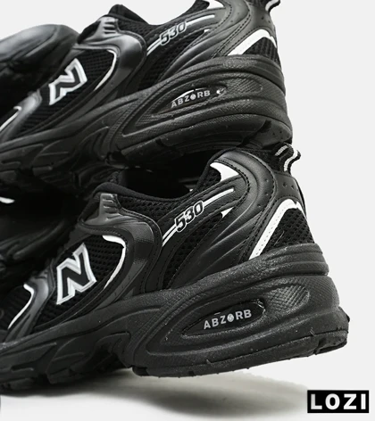 کفش کتانی مردانه و زنانه مشکی NEW BALANCE 530 مدل 3141