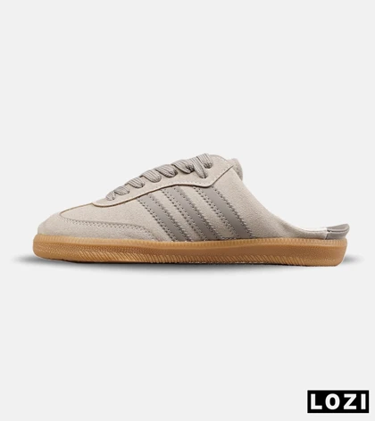 کتانی آدیداس سامبا اسلاید طوسی مردانه و زنانه مدل 9197 Adidas Samba