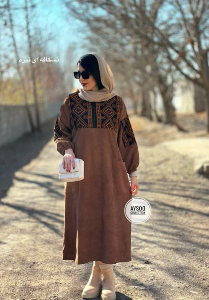 پیراهن مانتویی آتریسا