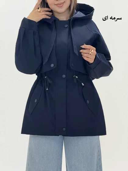 3544-بارانی آستردار آناهیتا (ایراددار)