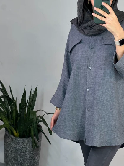 مانتو دکمه دار برکه 5