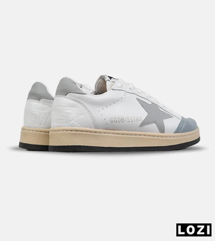 کتانی کژوال گلدن گوس سفید طوسی مردانه و زنانه مدل 9142 کفش اسپرت Golden Goose
