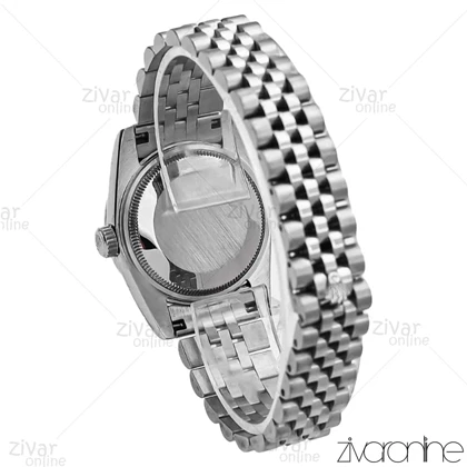 ساعت رولکس دیت جاست زنانه صفحه صورتی ایندکس اعداد رومی 106851