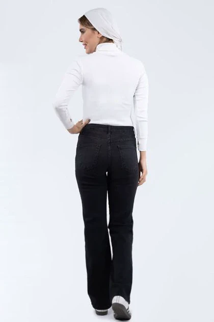 شلوار واید جین مشکی زنانه