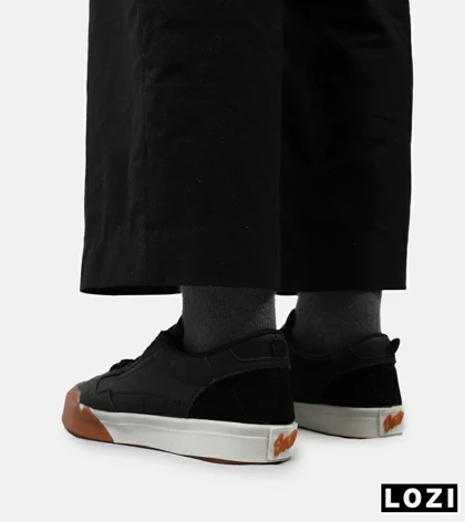 کفش اسنیکرزمردانه مشکی قهوه ای PULL& BEAR