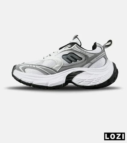 کفش کتانی مردانه سفید طوسی BALENCIAGA مدل 7655