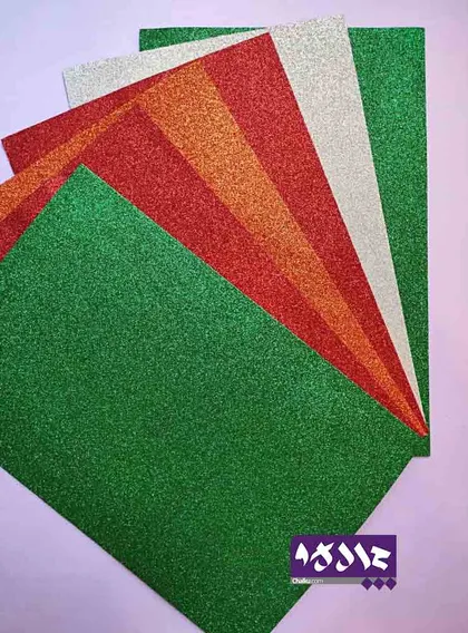 فوم اکلیلی چهار رنگ چسب دار A4
