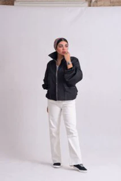 جکت جین ذغالی Notte دوحالته