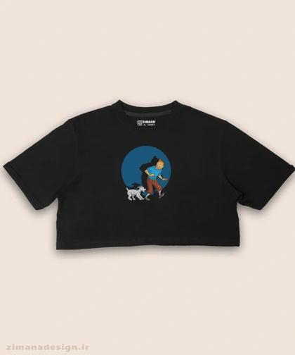 کراپ زنانه طرح تن تن کد 951