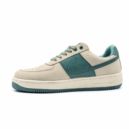 کفش و کتانی زنانه و مردانه مدل نایک NIKE AIR FORCE رنگ کرم سبز کد 30050