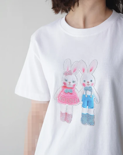 تیشرت چاپی bunny | هیبا