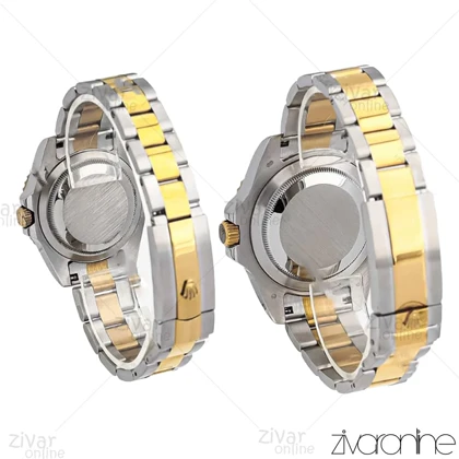 ست ساعت رولکس سابمارینر طلایی نقره ای صفحه سبز 107062