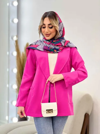 مانتو مازراتی یقه انگلیسی تک جیب