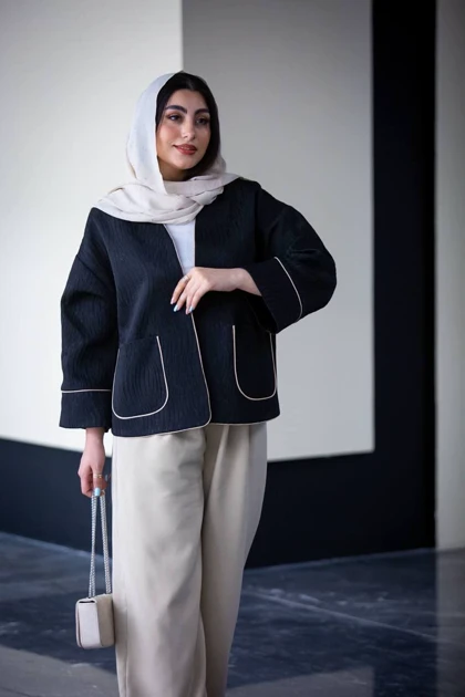 کت ژاکارد مغزی دوزی