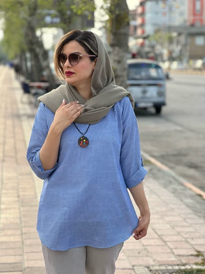 مانتو راه راه پرواز