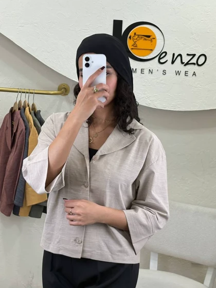 کراپ کت لینن اسلپ هانا