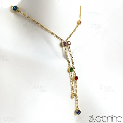 نیم ست نگین‌دار طرح سواروسکی 10110