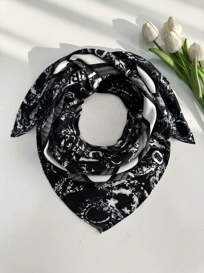 روسری Dior ابریشم دور دست دوز (قواره 90) 30144