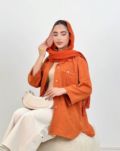 شومیز دوجیب ماهسیما(72)کد:4933