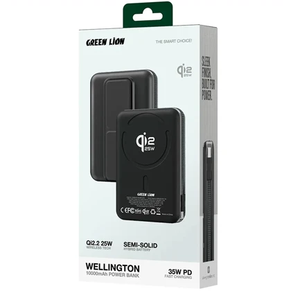 پاور بانک 10000 وایرلس گرین لاین Green Lion مدل GL-PX95 توان 35 وات