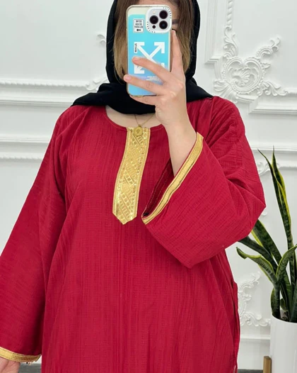 پیراهن کراش کتیبه طلایی 3982