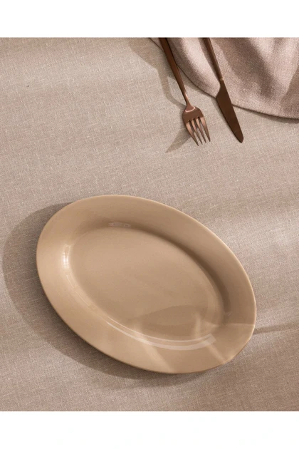 بشقاب قایقی Bone China Madame Coco مدل Cielo - بژ
