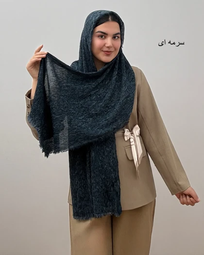 شال زنانه نخی مدل آبرنگی