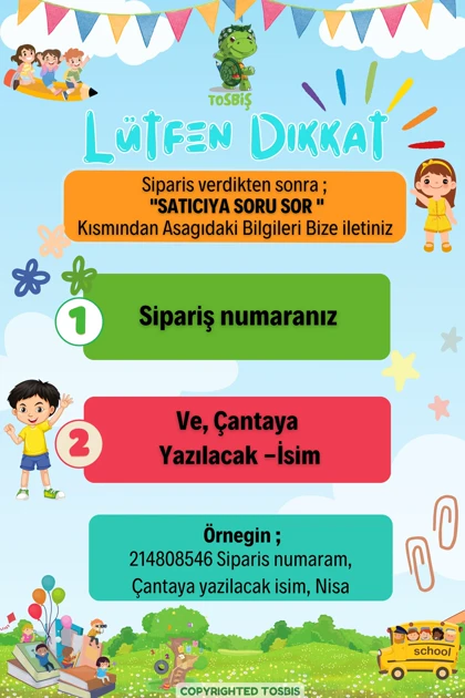 کوله پشتی بچگانه tosbis tosbis