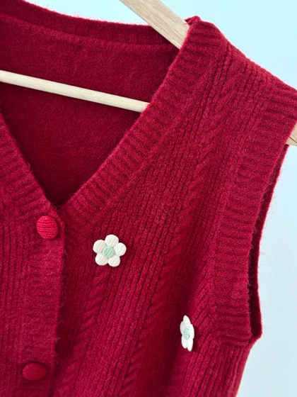 وست بافت گل‌دار کد 1