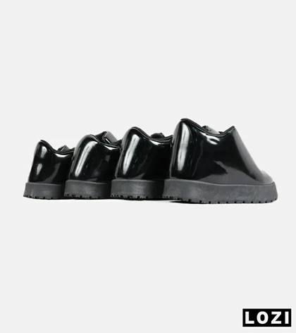 نیم بوت مردانه و زنانه مشکی ورنی UGG مدل 7124