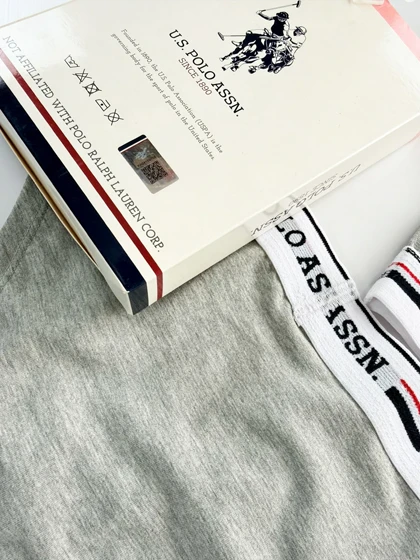 ست نیم‌تنه بدون کاپ بند پهن و شورت اسلیپ پولو U.S Polo Assn