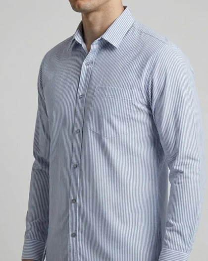 پیراهن مردانه آستین بلند نخ پنبه 616