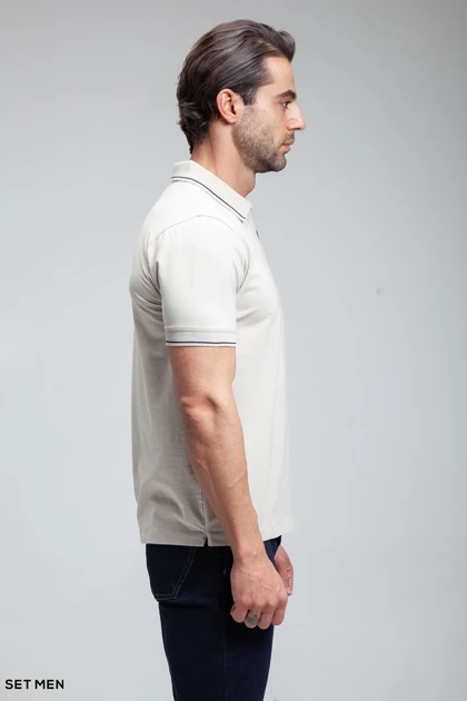 تیشرت یقه دار نیم زیپ