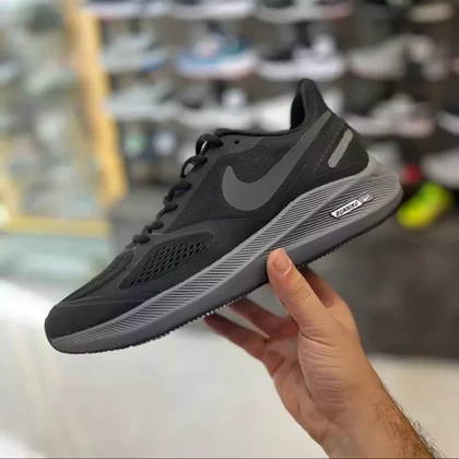 کفش راحتی مردانه نایکی مدل گاید 10 Guide مشکی زیر طوسی فوق راحت