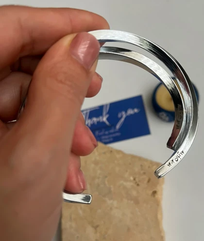 ست دستبند و بنگل ساده و مینیمال استیل