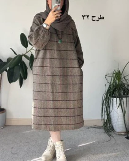 کفتان پشمی چهارخونه دیبا 7