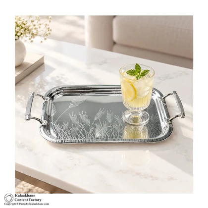 سینی استیل یونیک مدل 4015 سایز 23.5 * 42 سانت