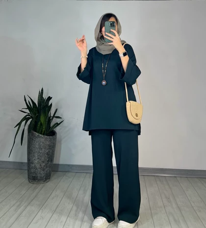 ست مانتو و شلوار گلیان