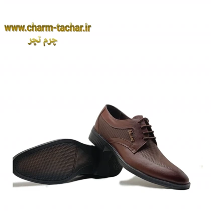 کفش رسمی مردانه چرم طبیعی کد 595