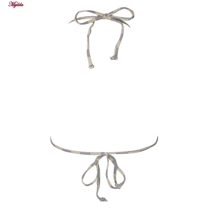 مایو دو تکه زنانه شطرنجی ماییلدا کد 3903-2