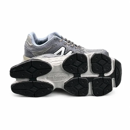 کفش کتانی مردانه بزرگ پا مدل نیوبالانس 9060 طوسی New Balance 9060