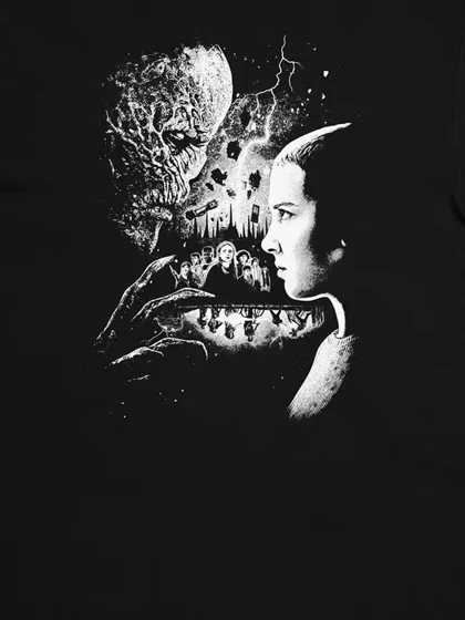 تیشرت استرنجر تینگز | تیشرت Stranger Things طرح x Kyle Lambert Unisex Premium Tee [Black] کد 108836