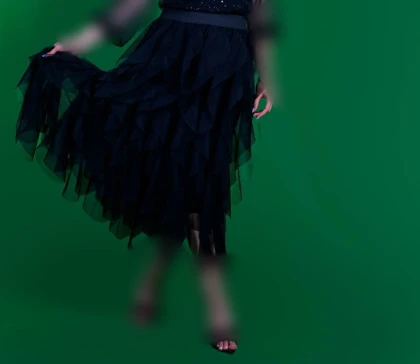 دامن توری زنانه مشکی