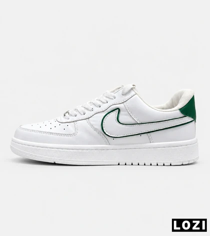 کتانی نایک ایر فورس سفید سبز مدل 9736 تازه بپوش، متفاوت بدرخش