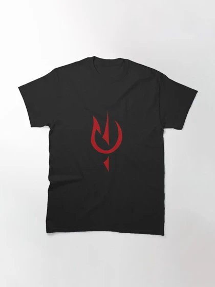 تیشرت کلاسیک ارباب حلقه ها | تیشرت Lord Of The Rings طرح Red Symbol of Sauron کد 114730