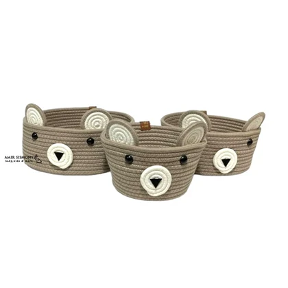 سبد بهداشتی گرد طرح خرس isiz