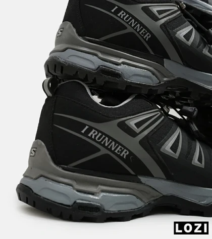 کفش کتانی بزرگ پا مشکی طوسی I-Runner